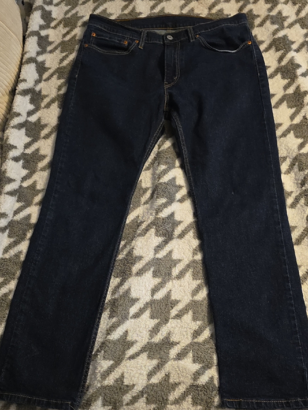 Levis Men's 511 Dark Indigo Straight-Leg Jeans Size 34x30